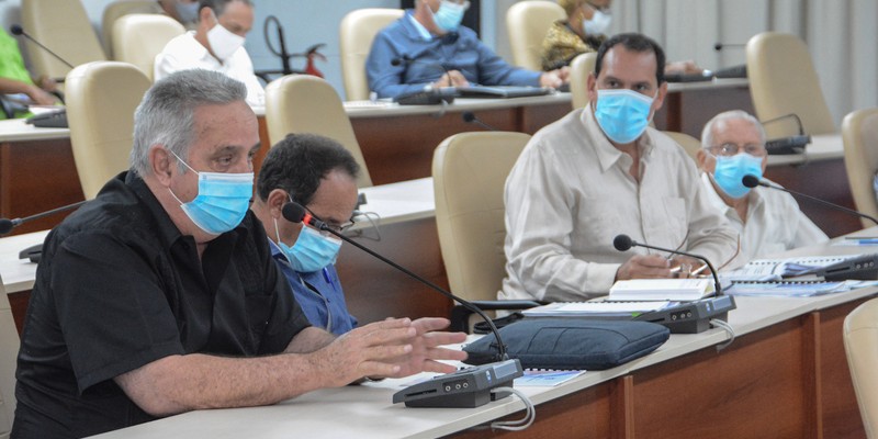 Reunión de Trabajo del Ministerio de la Construcción (MICONS), en el Palacio de la Revolución.   22 de marzo 2021   -   Fotos: Estudios Revolución