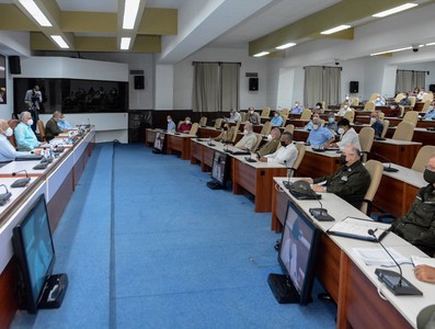 Reunión de Trabajo del Ministerio de Relaciones Exteriores (MINREX), en el Palacio de la Revolución.   27 de marzo 2021   -   Fotos: Estudios Revolución