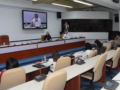 Reunión de Trabajo del Ministerio del Turismo (MINTUR), en el Palacio de la Revolución.   29 de marzo 2021   -   Fotos: Estudios Revolución