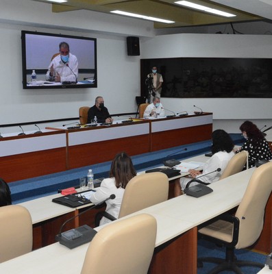 Reunión de Trabajo del Ministerio del Turismo (MINTUR), en el Palacio de la Revolución.   29 de marzo 2021   -   Fotos: Estudios Revolución