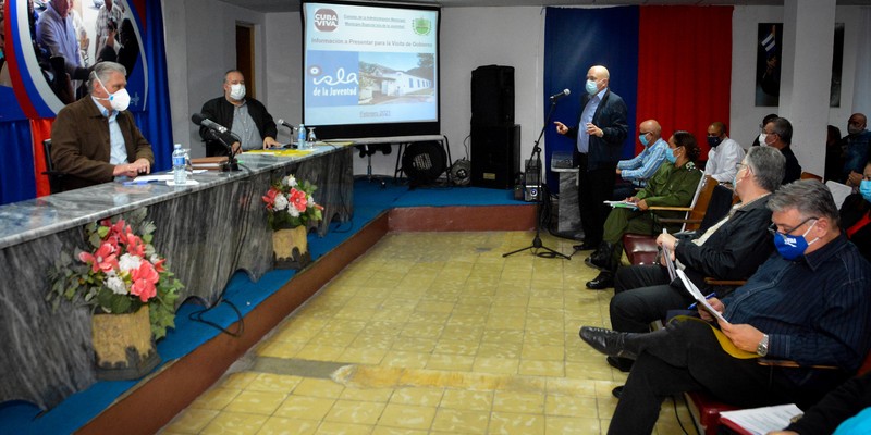 Encuentro con dirigentes provinciales y municipales - Isla de la Juventud