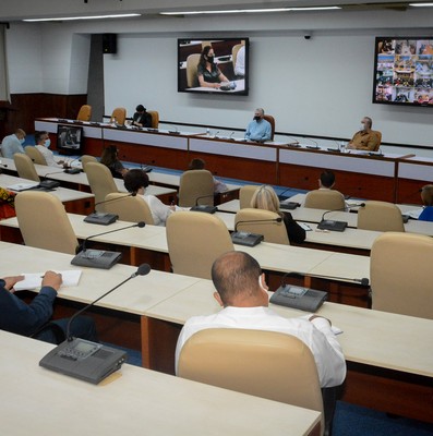 Reunión de Trabajo del Ministerio de la Informática y las Comunicaciones - Palacio de la Revolución