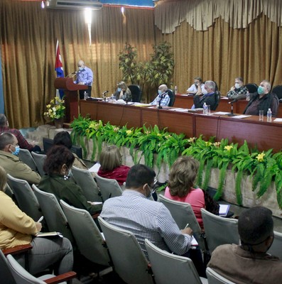 Encuentro con dirigentes provinciales y municipales - Sancti Spíritus
