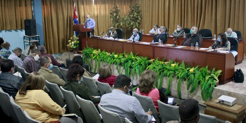 Encuentro con dirigentes provinciales y municipales - Sancti Spíritus