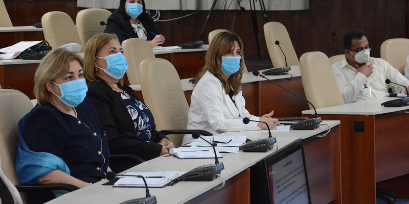Reunión de Trabajo del Ministerio de Justicia (MINJUS), en el Palacio de la Revolución.   12 de marzo 2021   -   Fotos: Estudios Revolución