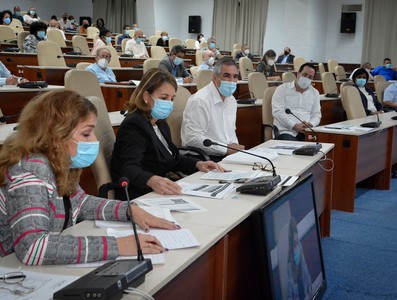 Reunión de trabajo de BIOCUBAFARMA - Febrero 11, 2021 - Palacio de la Revolución