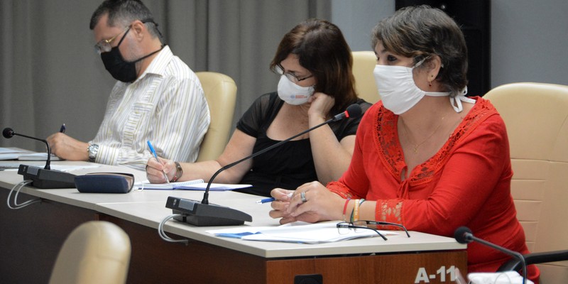 Reunión de Trabajo del Ministerio de Economía y Planificación   -  Marzo 2, 2021 - Palacio de la Revolución - Fotos: Estudios Revolución