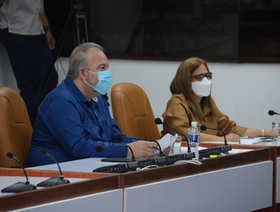 Reunión de Trabajo del Ministerio de Finanzas y Precios (MFP), en el Palacio de la Revolución.  19 de marzo 2021   -   Fotos: Estudios Revolución