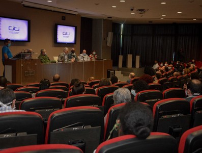 Encuentro de Díaz-Canel con estudiantes de la CUJAE el 6 de enero 2021