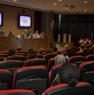 Encuentro de Díaz-Canel con estudiantes de la CUJAE el 6 de enero 2021