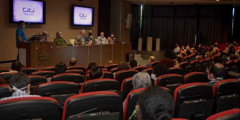 Encuentro de Díaz-Canel con estudiantes de la CUJAE el 6 de enero 2021