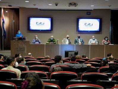 Encuentro de Díaz-Canel con estudiantes de la CUJAE el 6 de enero 2021
