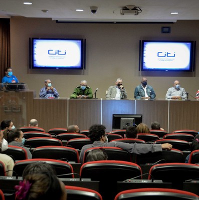 Encuentro de Díaz-Canel con estudiantes de la CUJAE el 6 de enero 2021