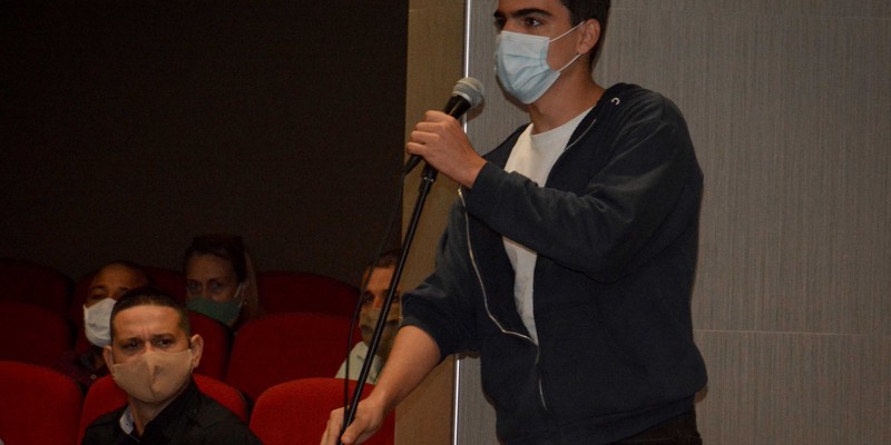 Encuentro de Díaz-Canel con estudiantes de la CUJAE el 6 de enero 2021