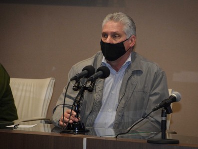 Encuentro de Díaz-Canel con estudiantes de la CUJAE el 6 de enero 2021