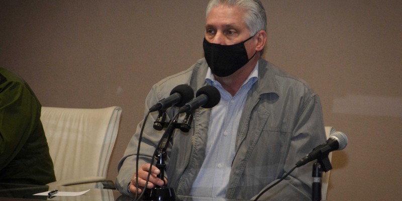 Encuentro de Díaz-Canel con estudiantes de la CUJAE el 6 de enero 2021