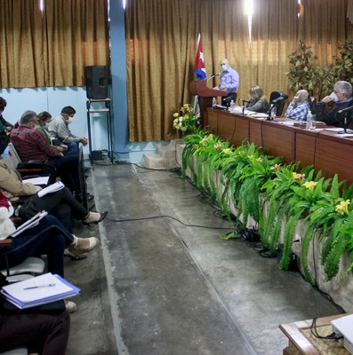 Encuentro con dirigentes provinciales y municipales - Sancti Spíritus