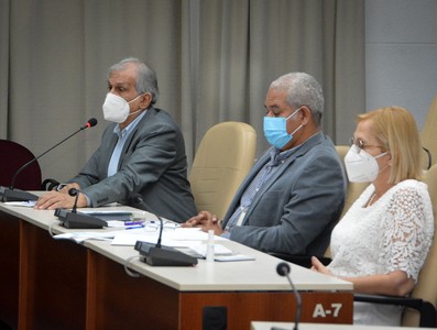 Reunión de trabajo de BIOCUBAFARMA - Febrero 11, 2021 - Palacio de la Revolución