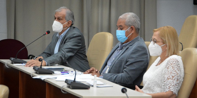 Reunión de trabajo de BIOCUBAFARMA - Febrero 11, 2021 - Palacio de la Revolución