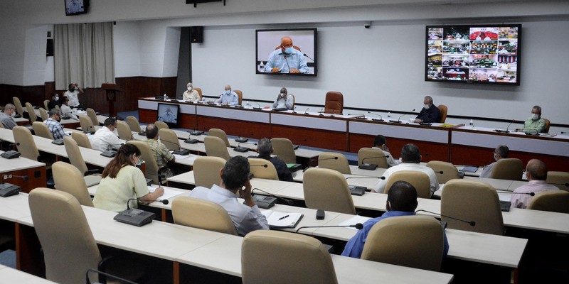 Reunión de Trabajo del Ministerio de la Agricultura (MINAG), en el Palacio de la Revolución.   26 de marzo 2021   -   Fotos: Estudios Revolución