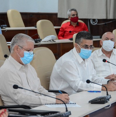 Reunión de Trabajo del Ministerio de la Construcción (MICONS), en el Palacio de la Revolución.   22 de marzo 2021   -   Fotos: Estudios Revolución