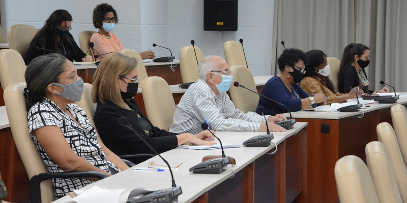 Reunión de Trabajo del Ministerio del Comercio Interior (MINCIN), en el Palacio de la Revolución.   11 de marzo 2021   -   Fotos: Estudios Revolución