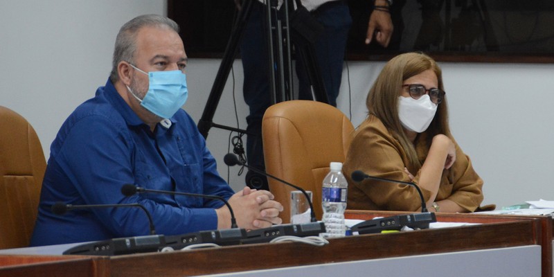 Reunión de Trabajo del Ministerio de Finanzas y Precios (MFP), en el Palacio de la Revolución.  19 de marzo 2021   -   Fotos: Estudios Revolución