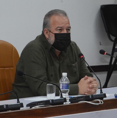 Reunión de Trabajo del Ministerio de Industrias (MINDUS), en el Palacio de la Revolución. 30 de marzo 2021 - Fotos: Estudios Revolución