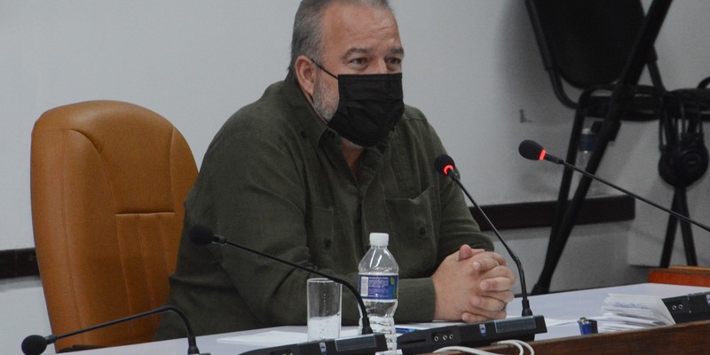 Reunión de Trabajo del Ministerio de Industrias (MINDUS), en el Palacio de la Revolución. 30 de marzo 2021 - Fotos: Estudios Revolución