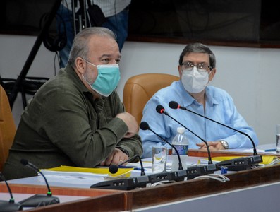 Reunión de Trabajo del Ministerio de Relaciones Exteriores (MINREX), en el Palacio de la Revolución.   27 de marzo 2021   -   Fotos: Estudios Revolución