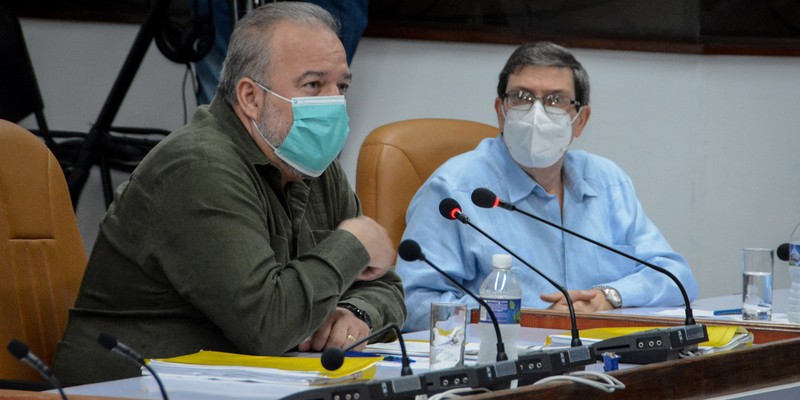 Reunión de Trabajo del Ministerio de Relaciones Exteriores (MINREX), en el Palacio de la Revolución.   27 de marzo 2021   -   Fotos: Estudios Revolución