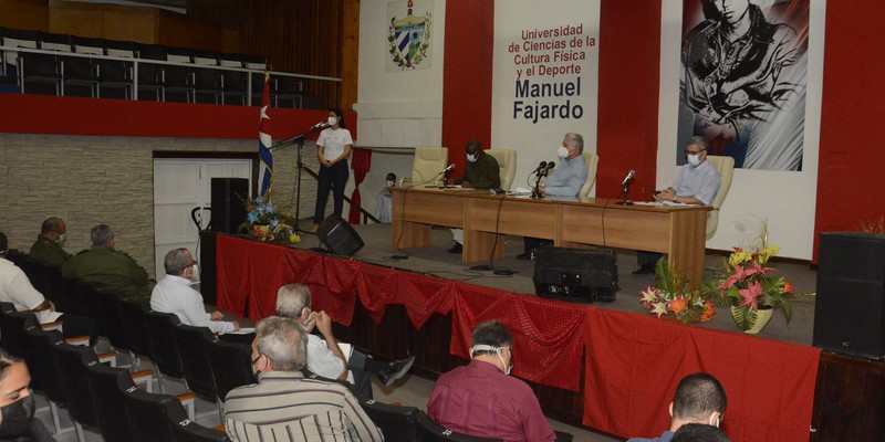 Visita a la Universidad de Ciencias de la Cultura Física y el Deporte “Manuel Fajardo”