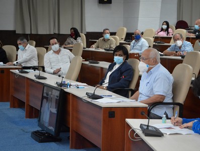 Reunión de trabajo de BIOCUBAFARMA - Febrero 11, 2021 - Palacio de la Revolución