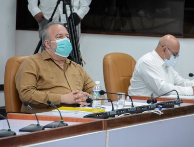Reunión de Trabajo del Ministerio de la Construcción (MICONS), en el Palacio de la Revolución.   22 de marzo 2021   -   Fotos: Estudios Revolución