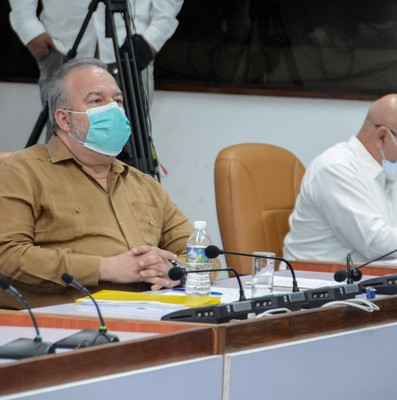 Reunión de Trabajo del Ministerio de la Construcción (MICONS), en el Palacio de la Revolución.   22 de marzo 2021   -   Fotos: Estudios Revolución