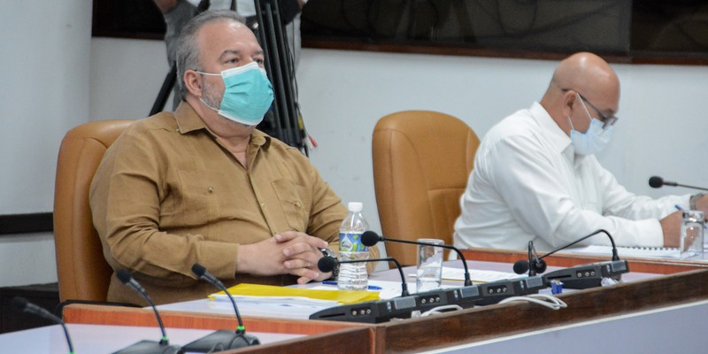 Reunión de Trabajo del Ministerio de la Construcción (MICONS), en el Palacio de la Revolución.   22 de marzo 2021   -   Fotos: Estudios Revolución