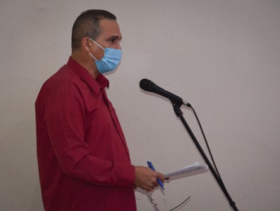 Encuentro con dirigentes provinciales y municipales - Cienfuegos