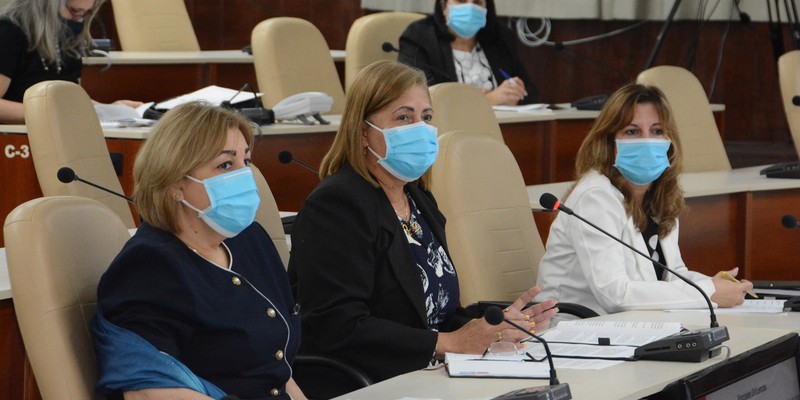 Reunión de Trabajo del Ministerio de Justicia (MINJUS), en el Palacio de la Revolución.   12 de marzo 2021   -   Fotos: Estudios Revolución