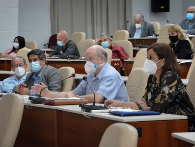 Reunión de trabajo de BIOCUBAFARMA - Febrero 11, 2021 - Palacio de la Revolución