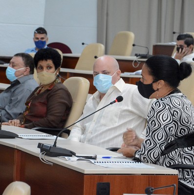 Reunión de Trabajo del Ministerio de la Construcción (MICONS), en el Palacio de la Revolución.   22 de marzo 2021   -   Fotos: Estudios Revolución