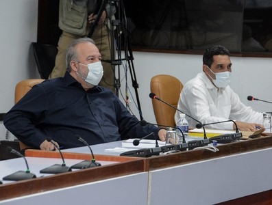 Reunión de Trabajo del Ministerio del Transporte (MITRANS), en el Palacio de la Revolución.   25 de marzo 2021   -   Fotos: Estudios Revolución