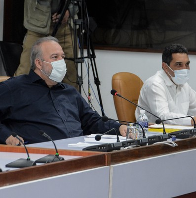 Reunión de Trabajo del Ministerio del Transporte (MITRANS), en el Palacio de la Revolución.   25 de marzo 2021   -   Fotos: Estudios Revolución