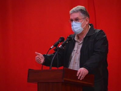 Encuentro con dirigentes provinciales y municipales - Cienfuegos