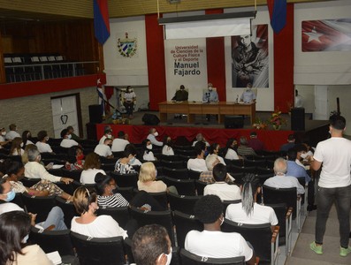 Visita a la Universidad de Ciencias de la Cultura Física y el Deporte “Manuel Fajardo”
