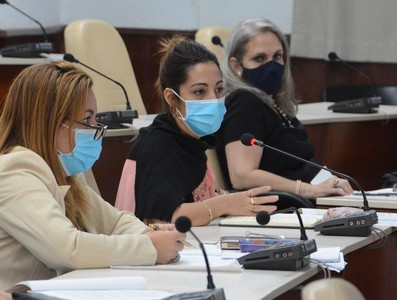 Reunión de Trabajo del Ministerio de Justicia (MINJUS), en el Palacio de la Revolución.   12 de marzo 2021   -   Fotos: Estudios Revolución