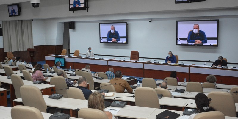 Reunión de Trabajo del Instituto Cubano de Radio y Televisión (ICRT)  -  Febrero 16, 2021 - Palacio de la Revolución