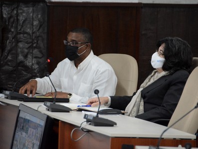 Reunión de Trabajo del Ministerio del Comercio Interior (MINCIN), en el Palacio de la Revolución.   11 de marzo 2021   -   Fotos: Estudios Revolución