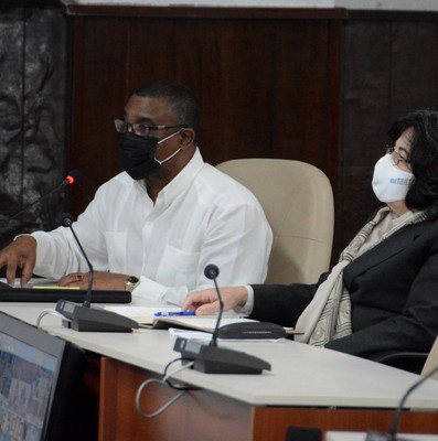 Reunión de Trabajo del Ministerio del Comercio Interior (MINCIN), en el Palacio de la Revolución.   11 de marzo 2021   -   Fotos: Estudios Revolución