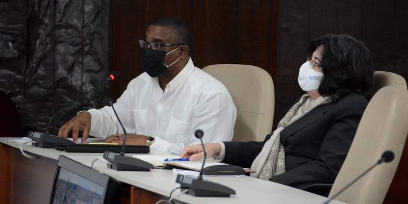 Reunión de Trabajo del Ministerio del Comercio Interior (MINCIN), en el Palacio de la Revolución.   11 de marzo 2021   -   Fotos: Estudios Revolución