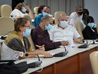 Reunión de trabajo de BIOCUBAFARMA - Febrero 11, 2021 - Palacio de la Revolución